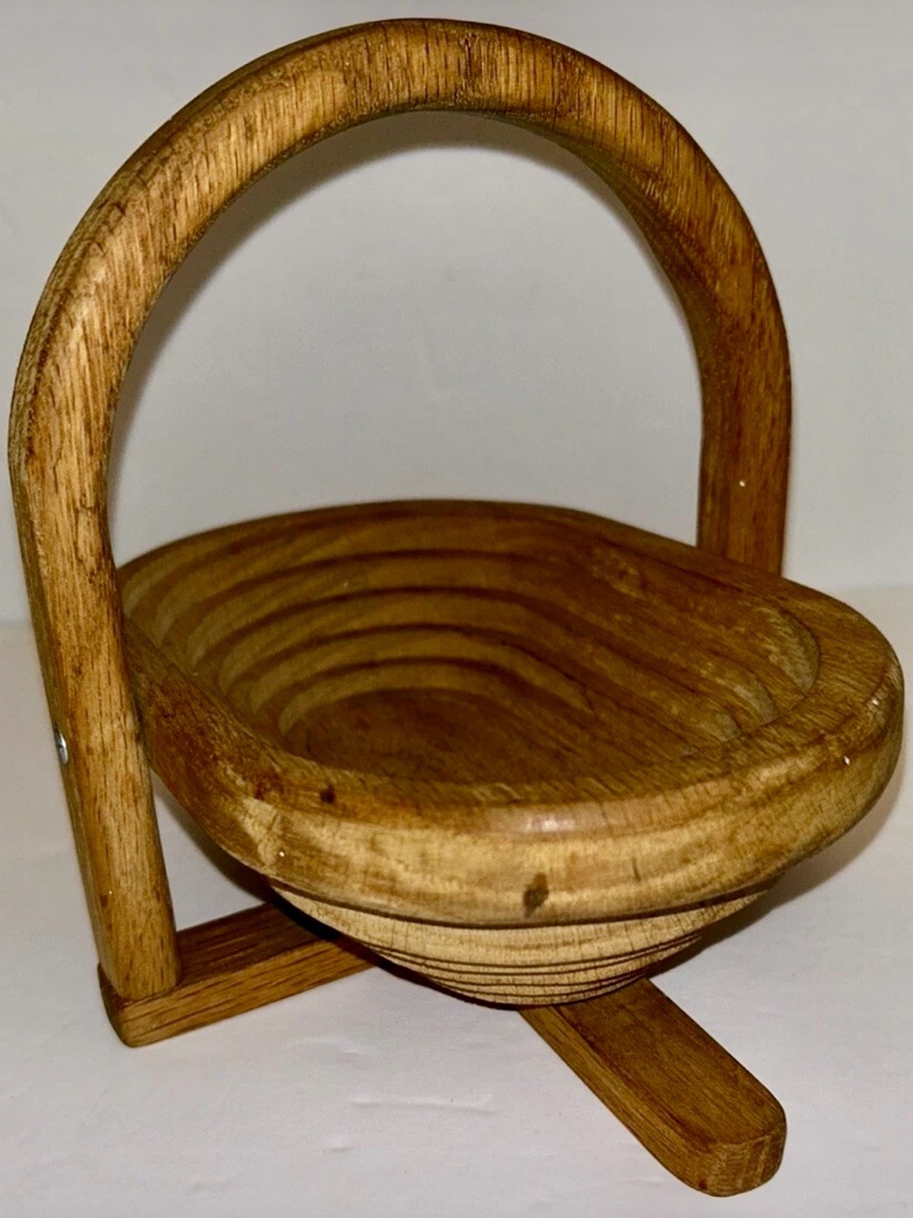 Handcrafted Folding Wooden basket trivet